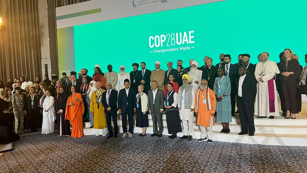 慈濟簽署「第28屆聯合國氣候峰會阿布達比跨宗教聲明」
