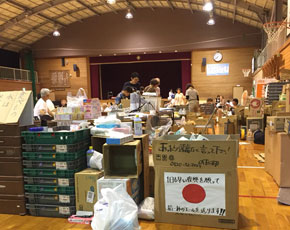 西日本豪雨災害 慈濟ボランティア避難所を訪問