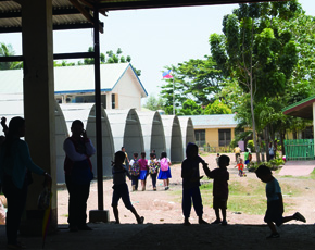フィリピン・ザンボアンガの仮設教室